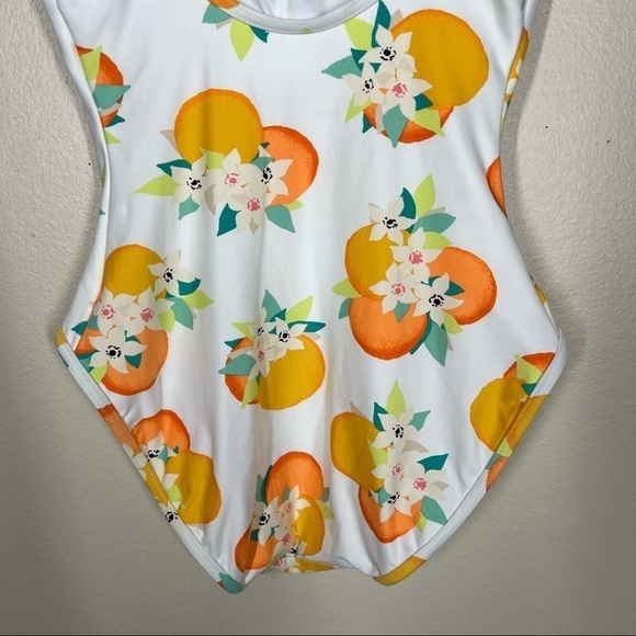 Kate Spade Womens Citrus Floral Print One Piece Bathing Suit Size Small Beach - Picture 6 of 11